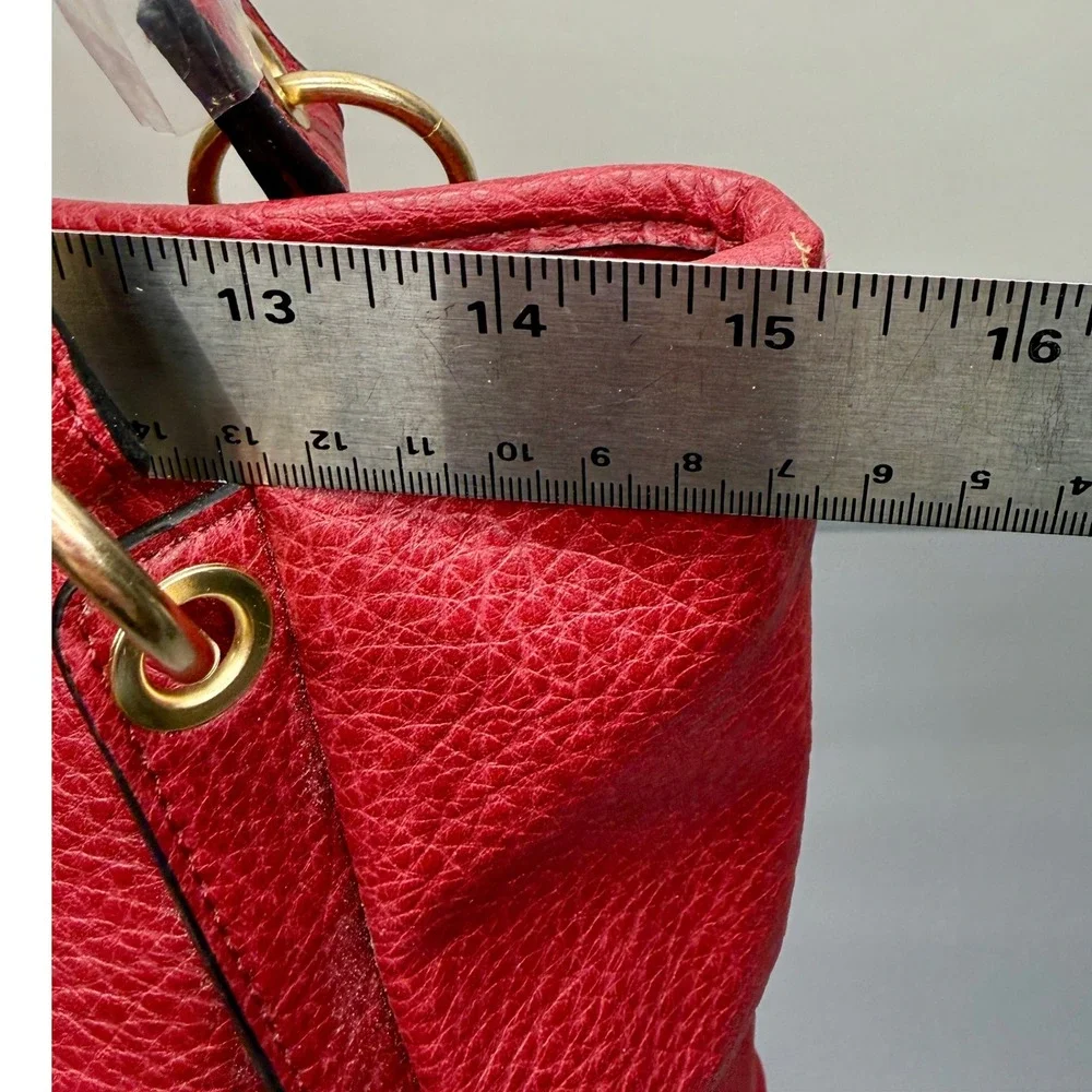 Wrangler Montana West Red Faux Leather Tote Bag Purse Handbag with Pouch - Picture 5 of 13